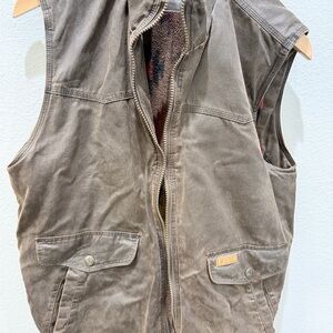 Casual Brown Sleeveless Vest